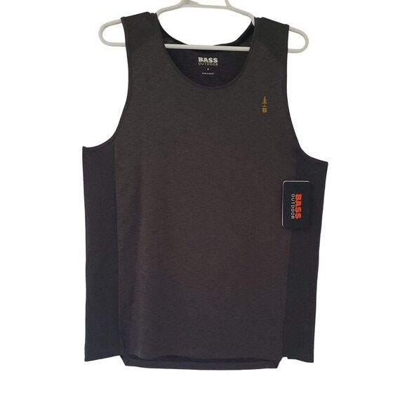BASS OUTDOOR, Men's Sleeveless T-shirt, Polyester and Spandex, Gray Color. - Picture 1 of 6